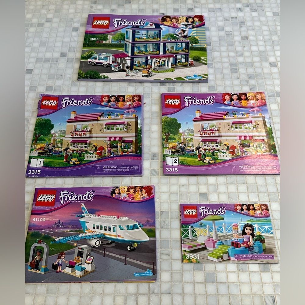 Lego Friends Instruction Manuals Lot